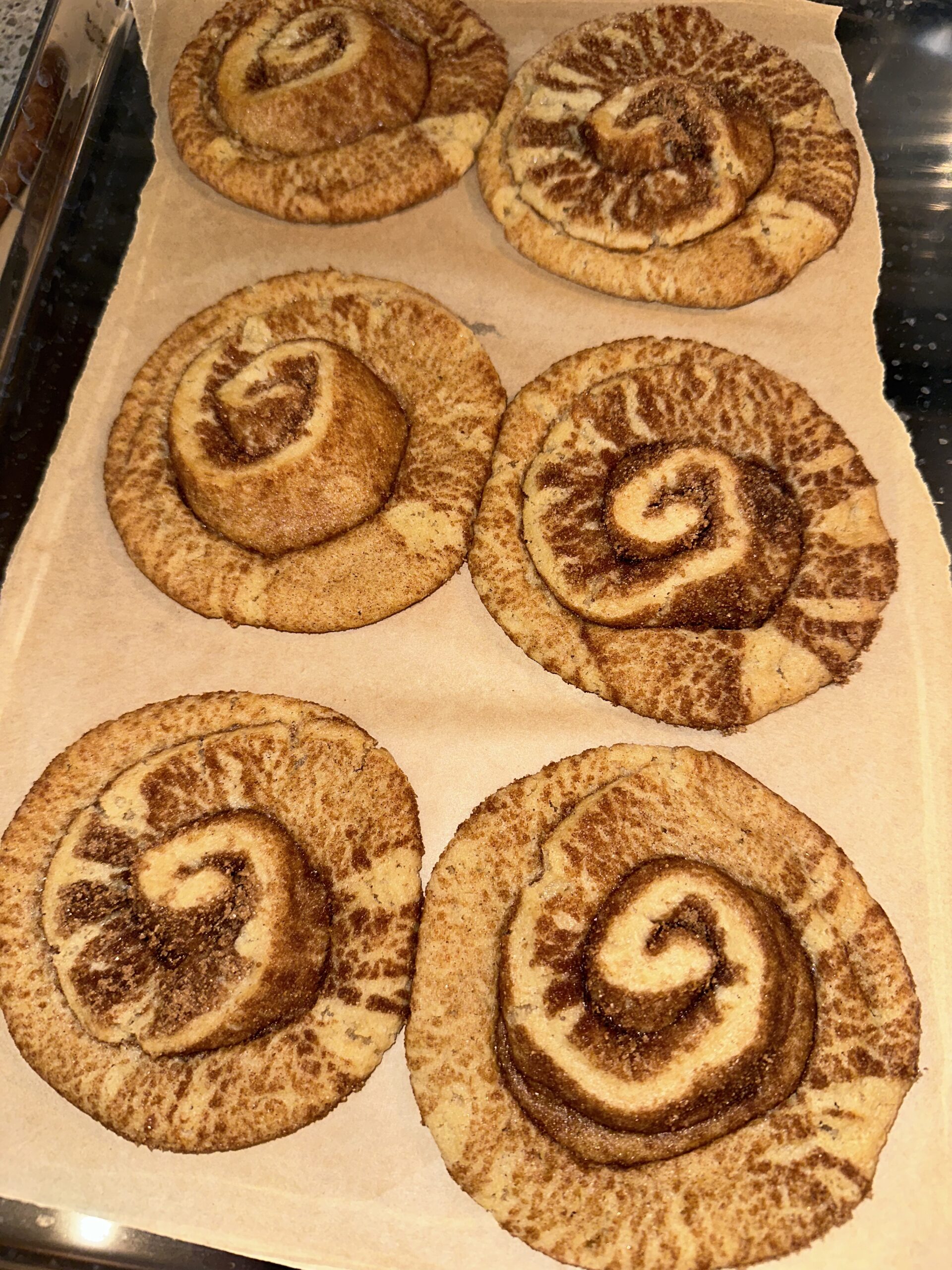 Baking Cinnamon Roll Cookies Baking Cinnamon Roll Cookies