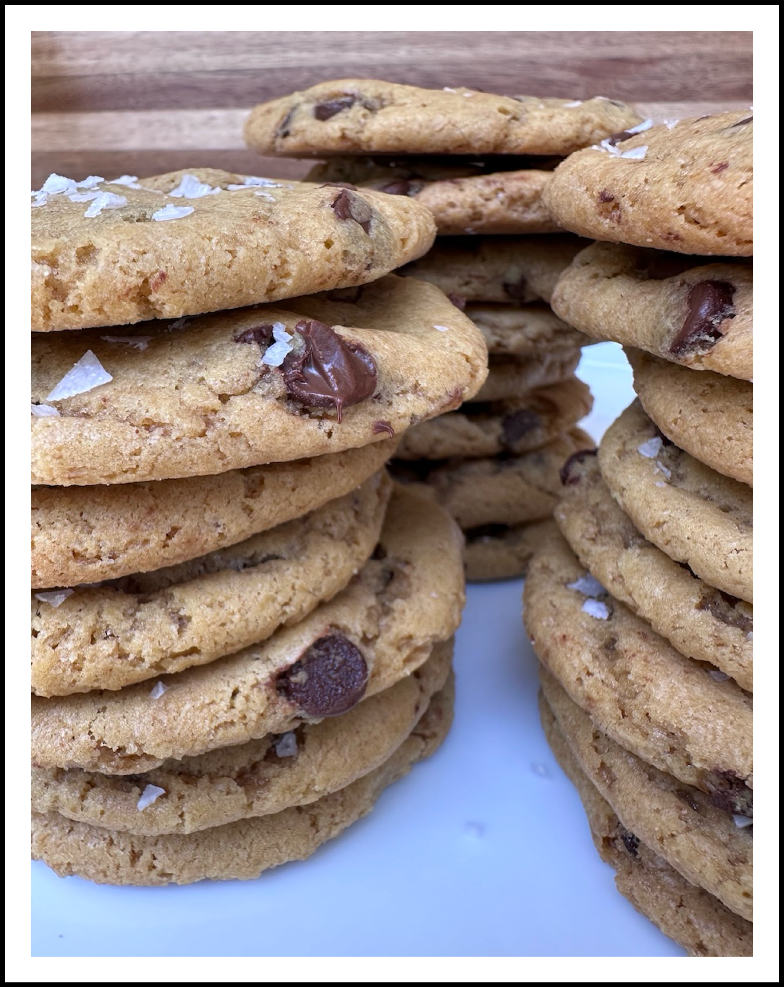 Salted Chocolate Chip Cookies