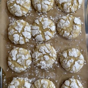 lemon crinkle cookies (1 dozen)